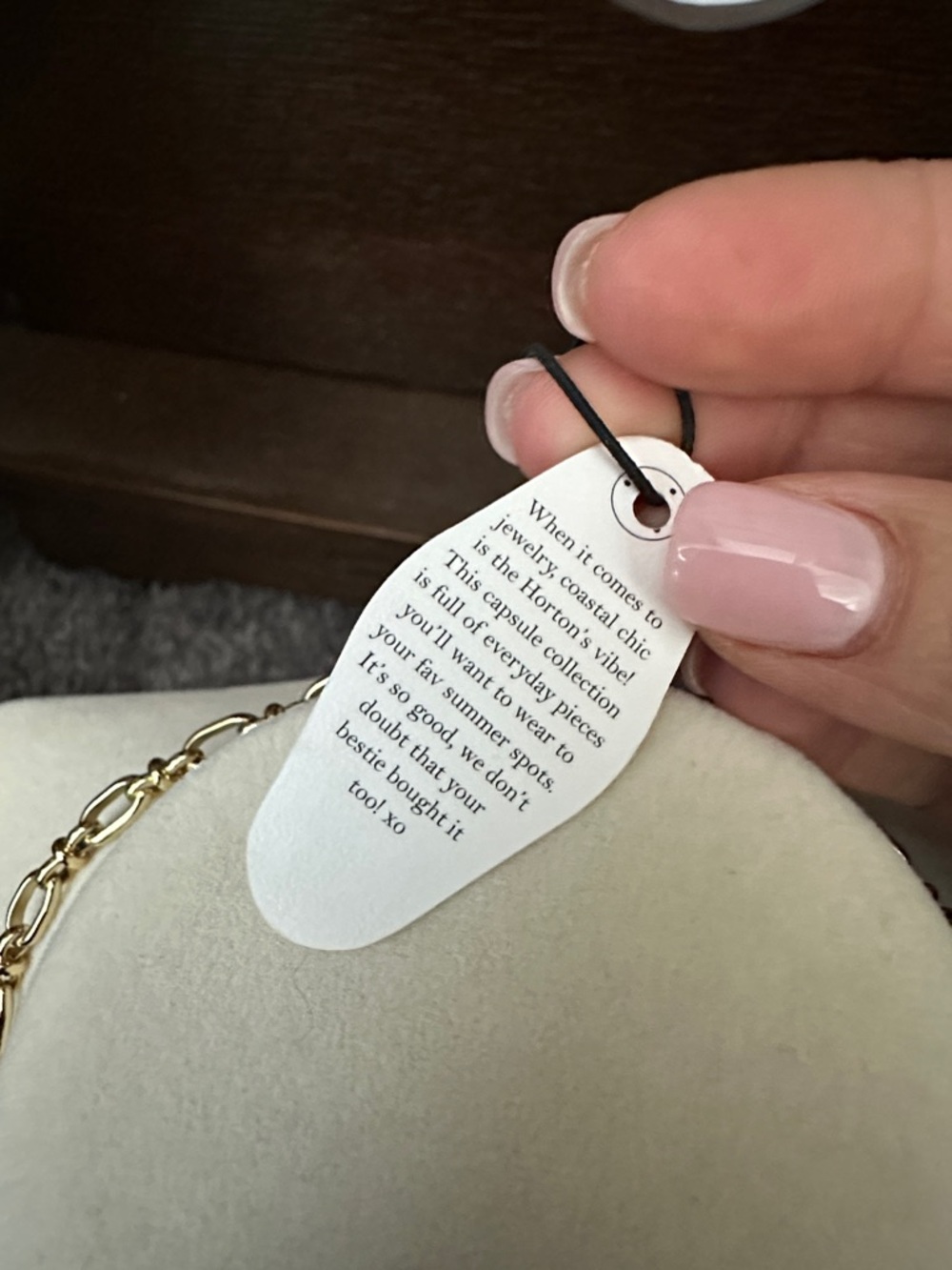 Electric Picks Gold-Tone Shell Pendant Toggle Necklace - Women Jewelry - Picture 3 of 3
